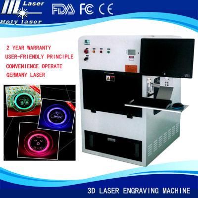3D Laser Engraving Machine for Glass Photo on The Table