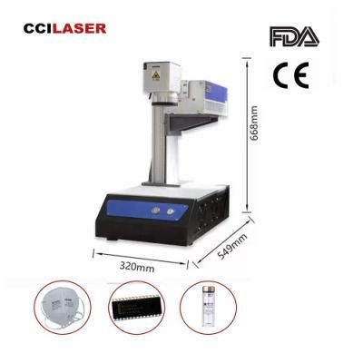 3W 5W 10W UV Laser Marking Machine for Melamine Plastic Glass Crystal Materials