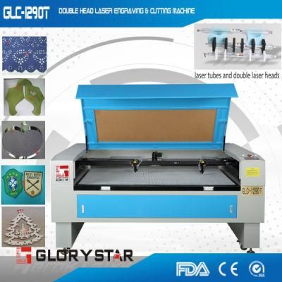 Glorystar Double Head Laser Cutting Fabric Machine (GLC-1290T)