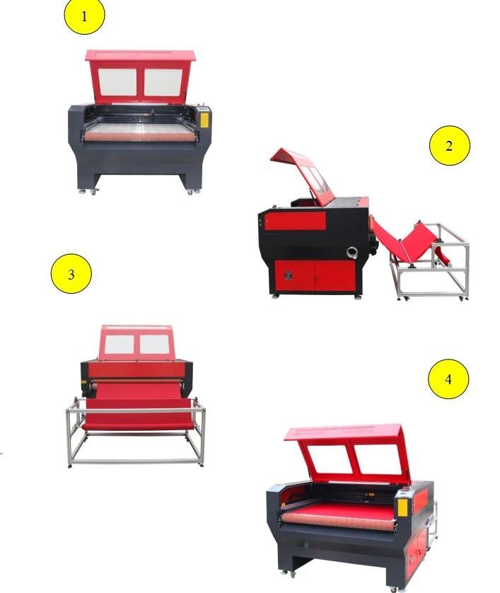 1610 Shoe Leather Fabric Aotomatic Feeding Laser Cutting Machine 120W