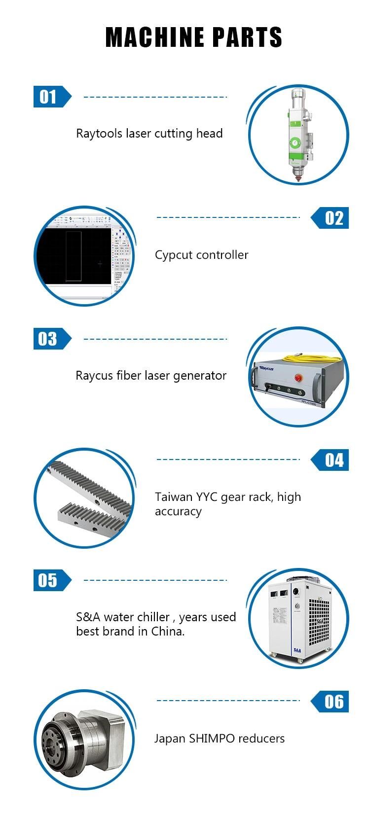 1500X3000mm CNC Fiber Laser Cutting Machine 2000 Watt