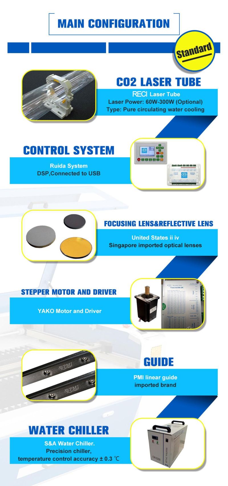 1390 6090 CNC Laser Engraver Cutter Engraving Cutting Machine for Wood Acrylic Plywood Cutting Engraving