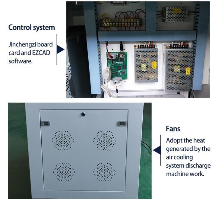 Desktop Cylinder Engraving Laser Marking Machine with Rotary Devices