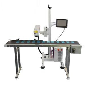 Flying Laser Marking Machine for Production Line/Barcode/Iron/Computer Keyboard