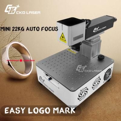 Mini E-Focus Optical Fiber Button Laser Marking Machine for Plastic Metal