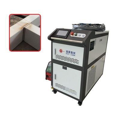 1500W Stainless Steel Laser Welder Small Mechanical Equipment 4mm Aluminum Alloy Square Pipe Welding