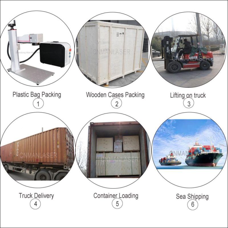 Cnmanlaser Metal Phone Case Cabinet Type Fiber Laser Marking Machine Engraving Machine Cardboard