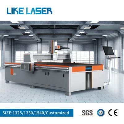 New Design Big Size Xy Axis Moved 50W Fiber Laser Marking Machine with 1300*2500mm Work Size