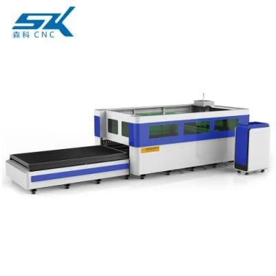 High Precision Ipg Full Cover Fiber Laser Cutting Machine Exchange Table Fiber Metal Laser Cutting Machine