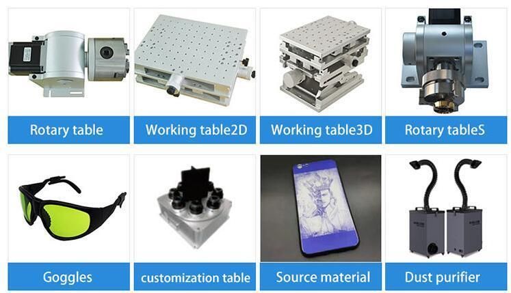 20W Portable Fiber Laser Marking Engraving Machine for Metal Plastic