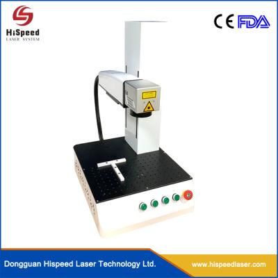China Factory Supply New Design Portable Mini 20W Fiber Laser Marking Machine for Metal