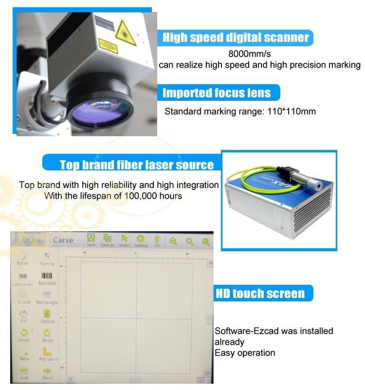 Automatic Pipe/Tube Laser Marking Machine Label Laser Printer