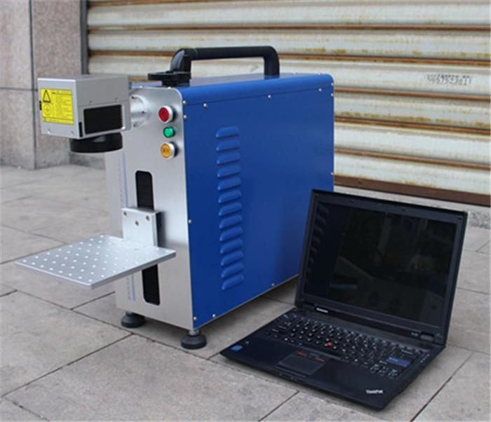 High Speed Optical Mini Portable 20W Fiber Laser Marking Machine CO2 Laser Marking Machine