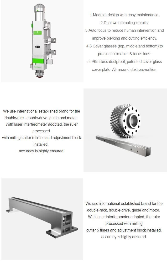 Professional Metal Tube Fiber Laser Cutting Machine Price for Ss CS Aluminum Copper Pipe