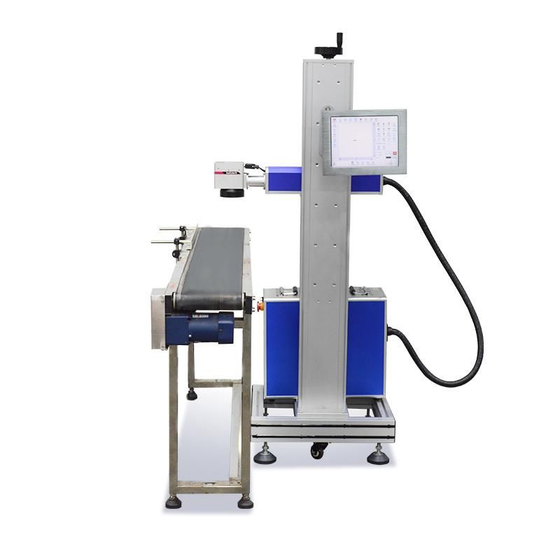 Date Code Flying Online Fiber Laser Marking Machine Laser Engraver