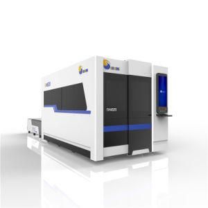 New Design Fully Enclosed Cabinet 2000W Raycus Laser Metal Cutting Machine with Exchange Platform