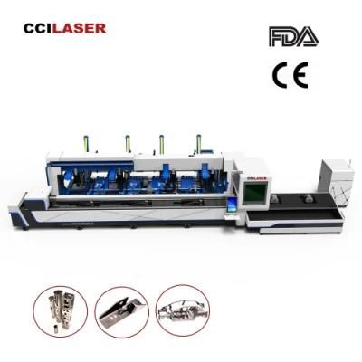 Professional and Automatic Fiber Laser Cutting Machine for Pipe Tube Cutting with Automatic Pneumatic Chuck