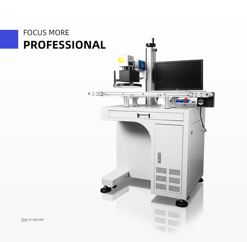 Effective Working High Speed Conveyor Belt Metal Fiber Laser Marking Machine 20W Price