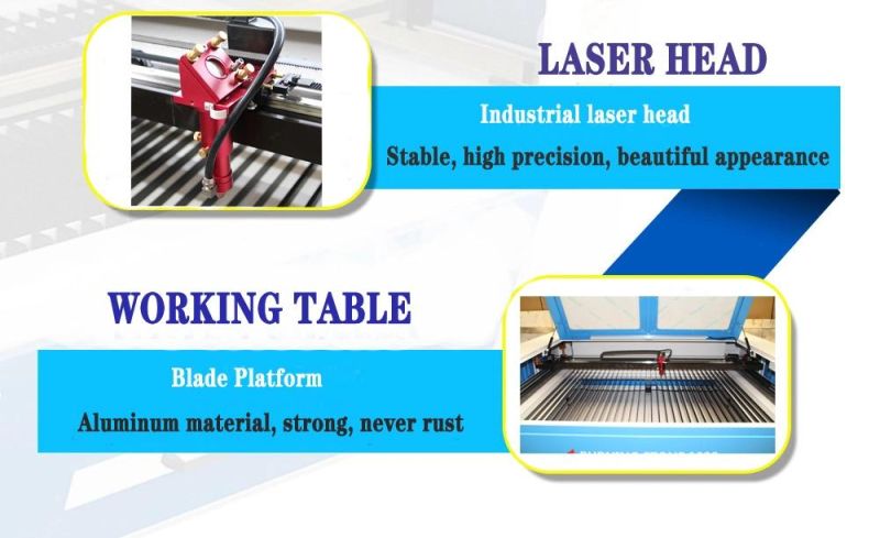 New Design High Speed CO2 Laser Cutting Machine 6090 for Non-Metal Cutting with Ruida 6445