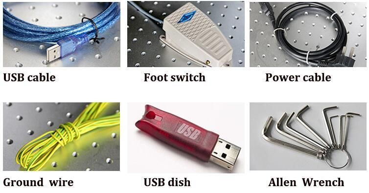 Aluminum Gold Silver Fiber Laser Marking Equipment / CNC Machine