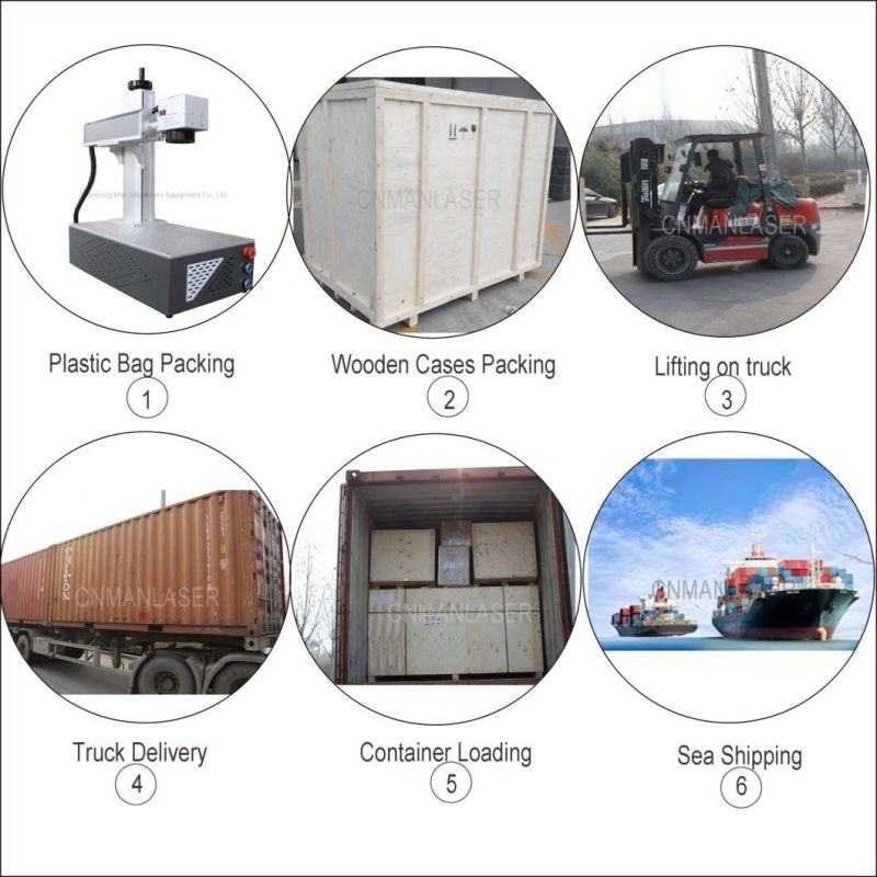 30W Portable Fiber Laser Marking Machine for Creative Metal Application
