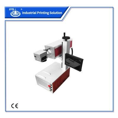 High Speed 20W 30W Static Fiber Laser Marking Machine for Metal, Glass, Plastic with CE Certification