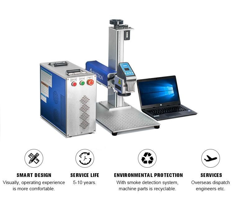 Portable Split Fiber Laser Marking Machine with Autofocus System