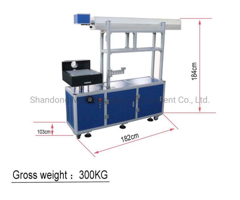 30W Glass Tube CO2 Laser Marking Machine Big Scope for Acrylic/PVC Card