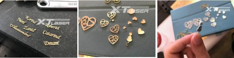 1mm Nameplate Jewelry Cutting Silver Gold Deep Engraving 50W Fiber Laser Cutting and Marking Machines