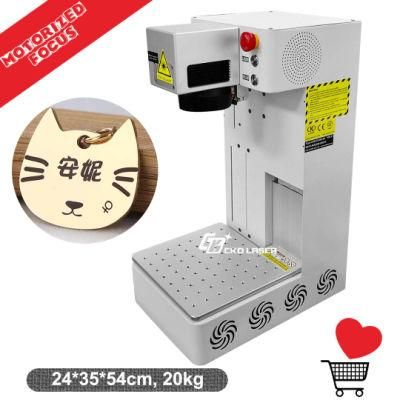 Economic Fiber Laser Marking Machine for Metal Plastic Pen Logo Printing