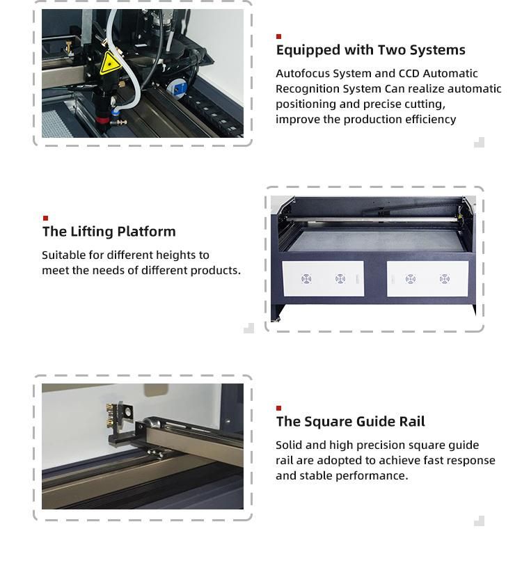 80W 100W 130W CO2 Laser Cutting and Engraving Machine for Nonmetal Material