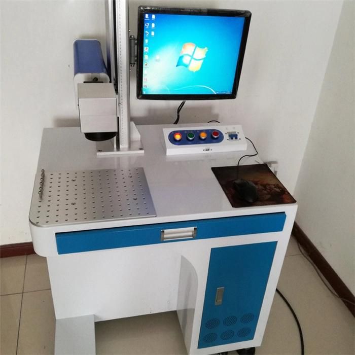 3D Color Printed Fiber Laser Marking Machine for Metal / Plastic / Tag/ Key Chains/ Pen