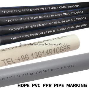 Online Flying PVC Pipe Production Line Logo Date Code Print Fiber Laser Coding Machine