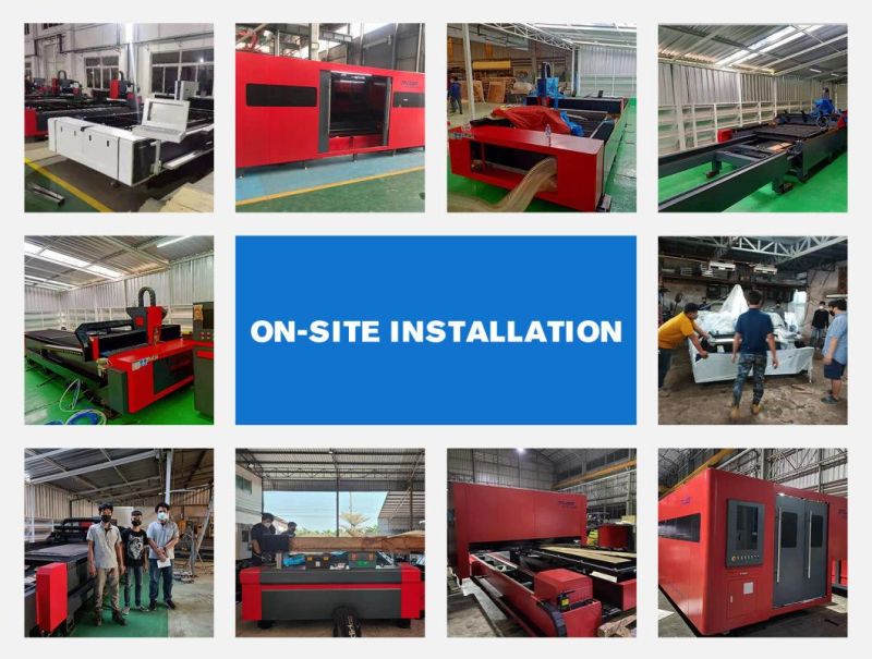 Hot Sale CNC Rotary Type Side Open Double Exchanged Table Fiber Laser Cutting Machine with Cover
