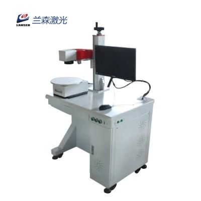 Desktop Pen Logo Fiber Laser Marking Engraving Machine with Disc