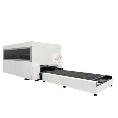 Full Cover CNC Sheet Metal Plate Fiber Laser Cutting Machine