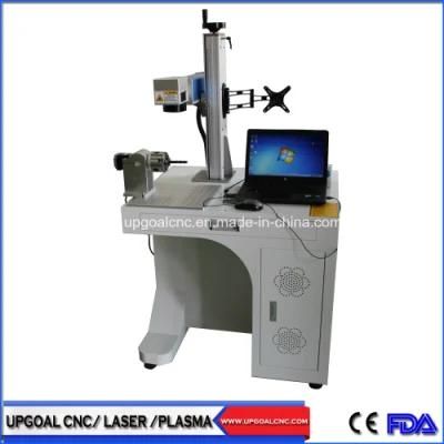 20W Fiber Laser Marking Machine with Rotary Axis for Pen Marking