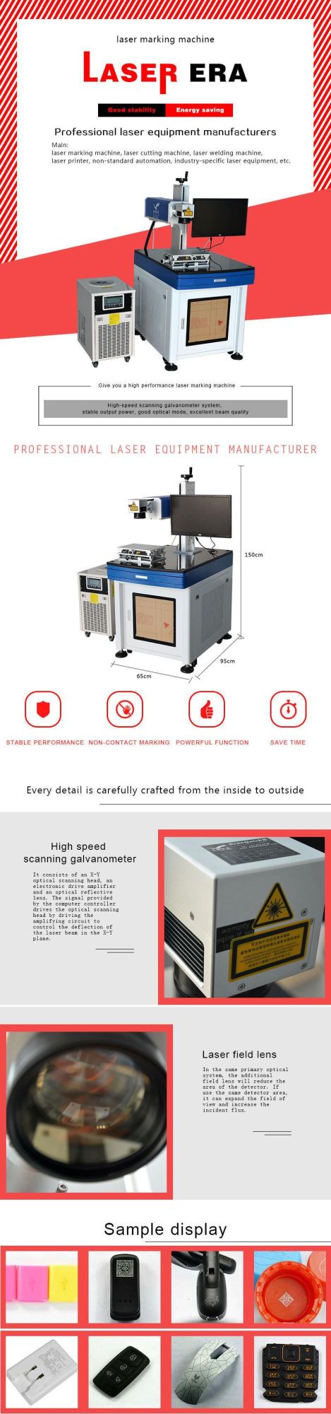 355nm UV Laser Engraving Machine Polymer Marking Machine