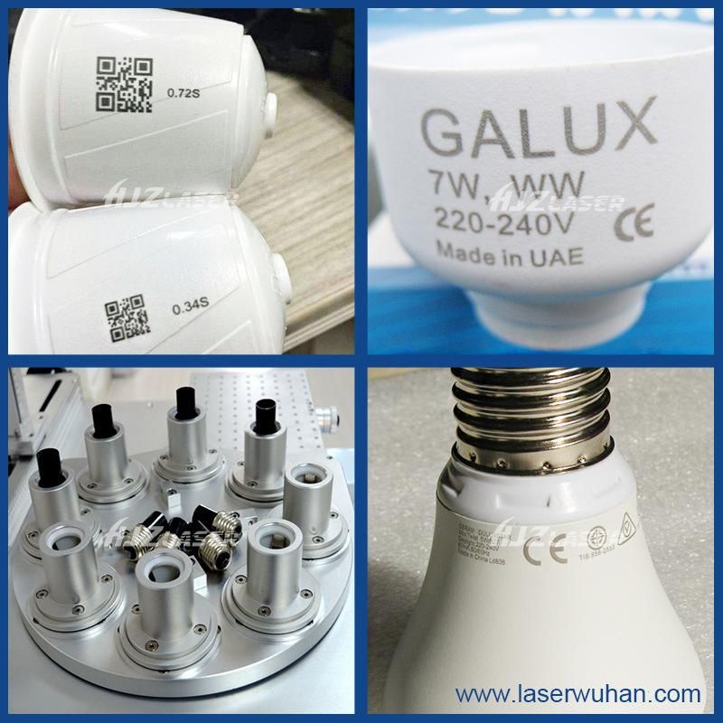 20W 30W Bulb LED Machine Raycus Fiber Laser Marking Machine Logo Printing