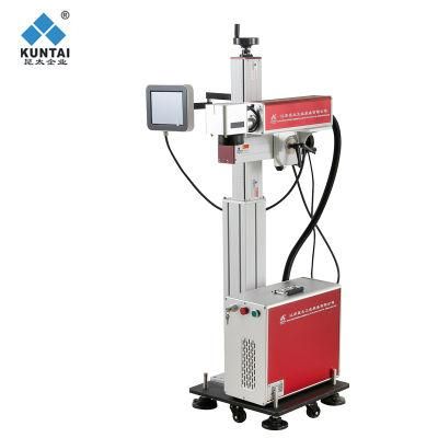 Monthly Deals Fly Marking 30W 50W Fiber Laser Marking Machine for Pipes