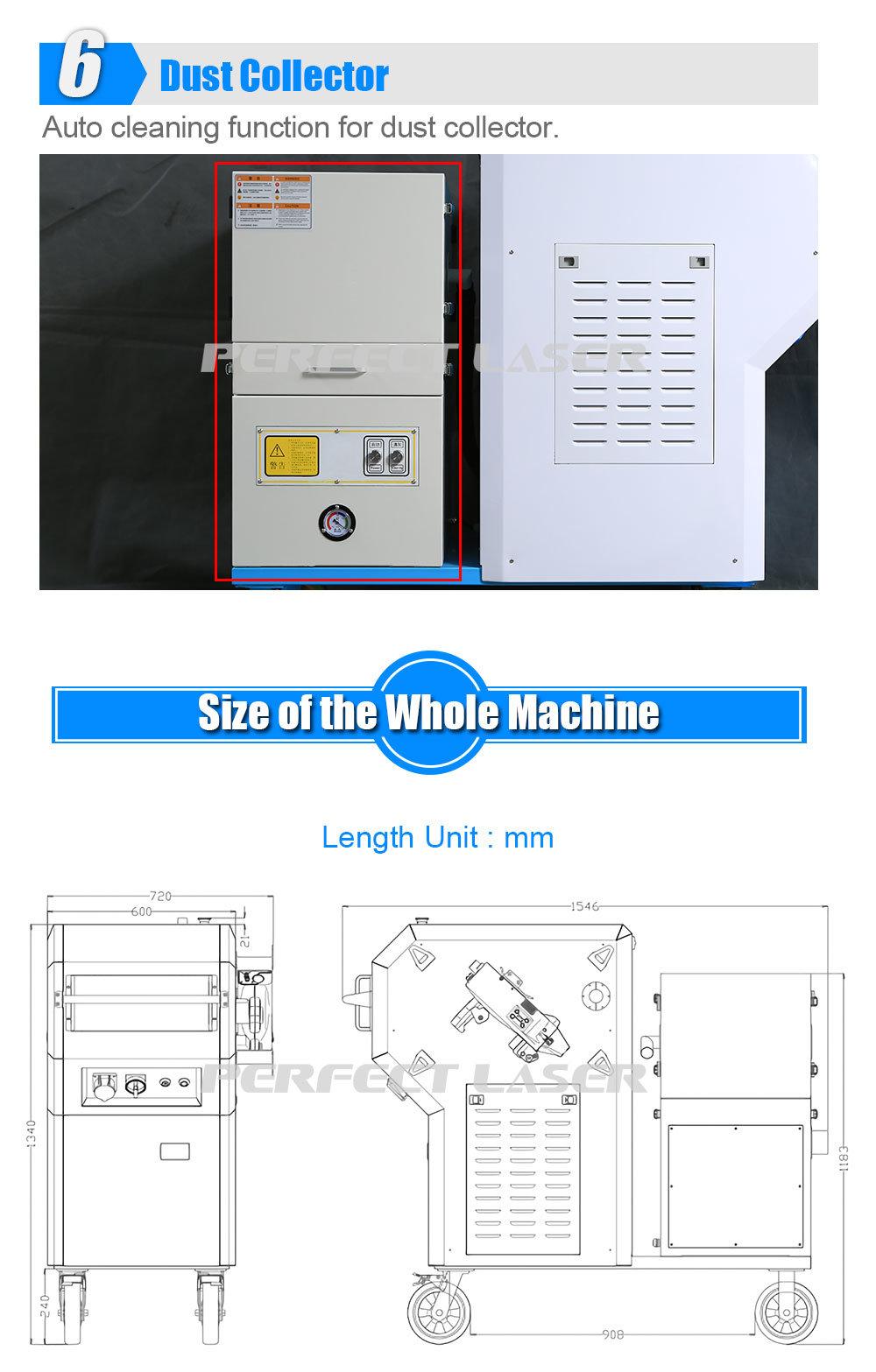 Ipg Raycus Metal Parts Laser Rust Removal Cleaning Machine