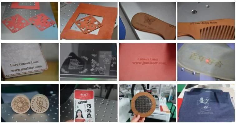 60W 80W 100W Glass Tube CO2 Laser Marking Machine for Marking Paper Card Plastic Jeans Wood