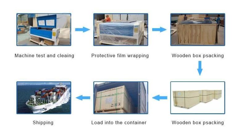 60W CO2 CNC Laser Engraving Machine 3050 with Red-DOT Position Function Water Chiller