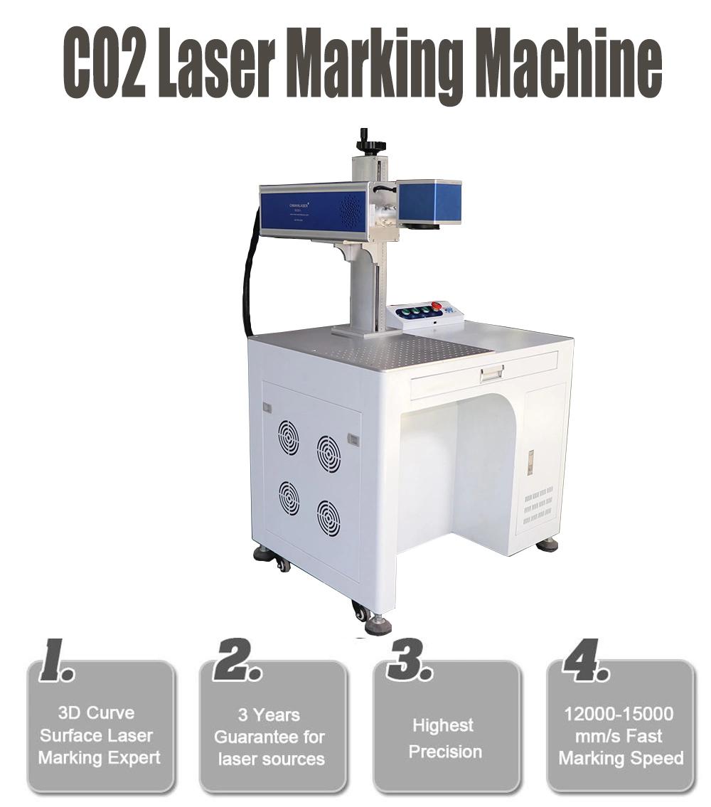 10W/20W/30W/50W CO2 Laser Marking Machine for Bamboo Wood