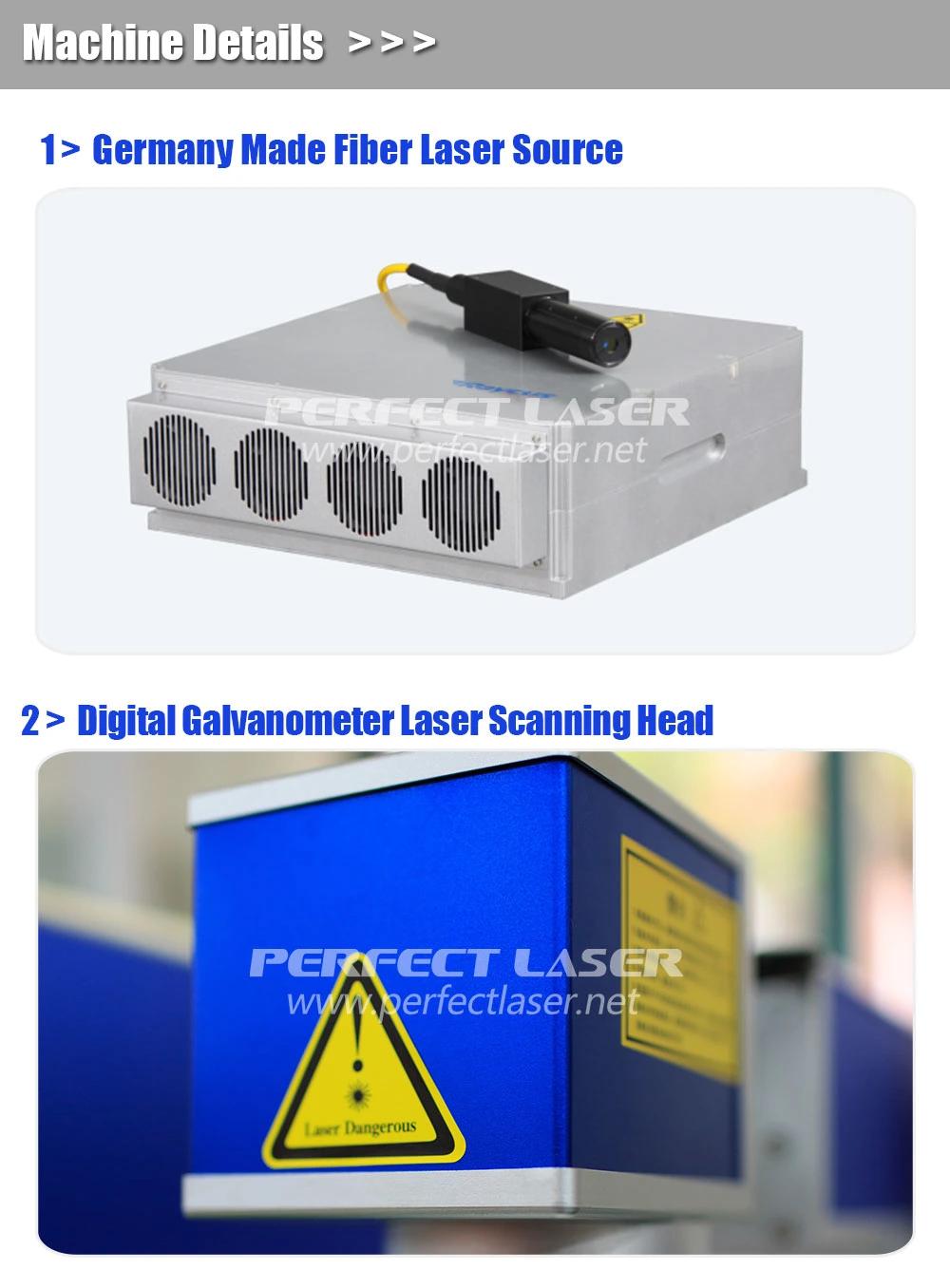 30W 50W 100W High Speed Fiber Metal Laser Marking Machine