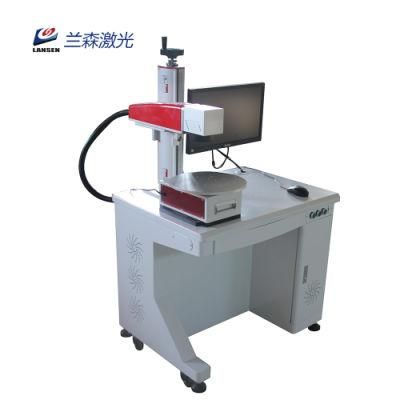 Lansen 30W 50W Desktop Fiber Laser Marking Machine with Disk