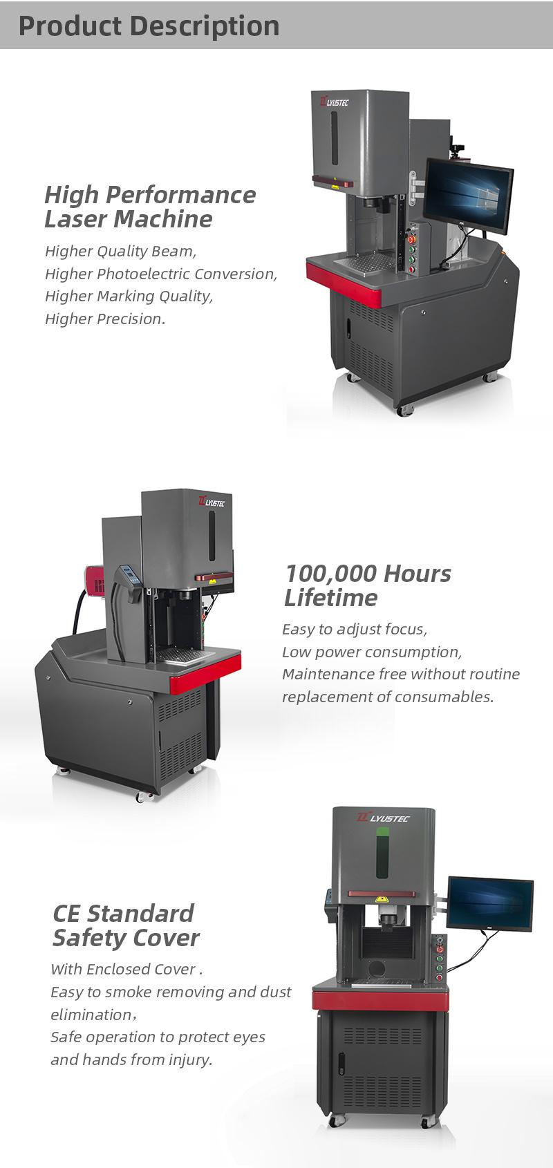 Fiber Laser Marking Machine 50W for Gold/Metal Bottle