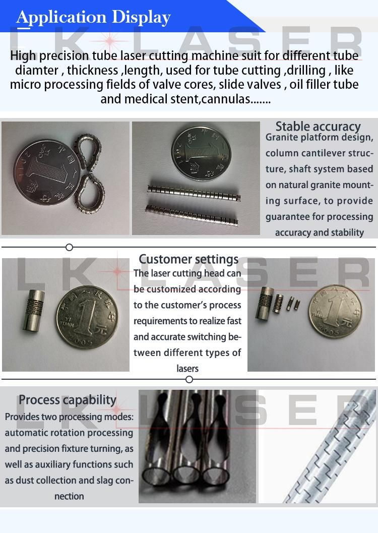 Stent Medical Tube Laser Cutting Machine Pipe Laser Cutter High Precision Laser Cutting Equipment