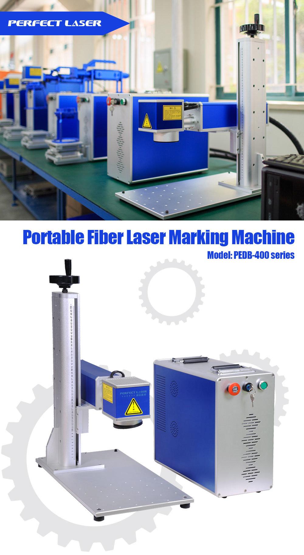 20W 30W 50W Portable Mini Fiber Laser Marking Machine for Ear Tag Plastic