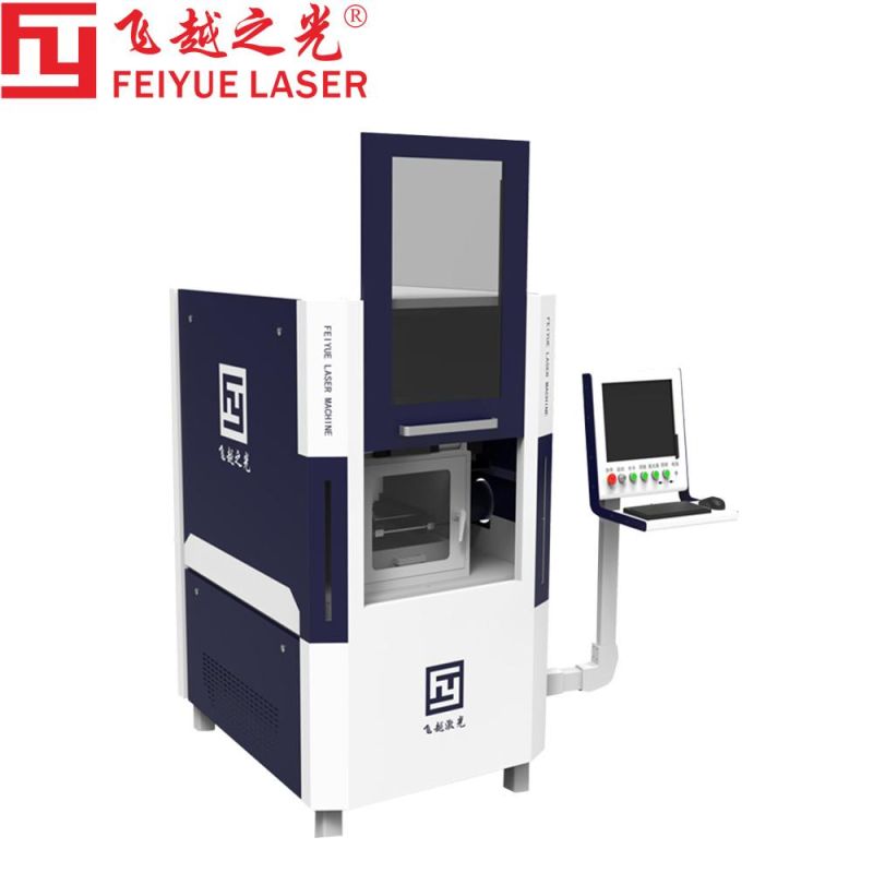 Fy2030 Feiyue Fiber Laser Cutter Machine LED Watch Jewelry CNC Precision Gold Silver Jewelry Ornaments Metal Laser Cutting Machines with THK Linear Guide Rail